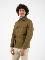 CAPALBIO - Giacca in lana quattro tasche verde