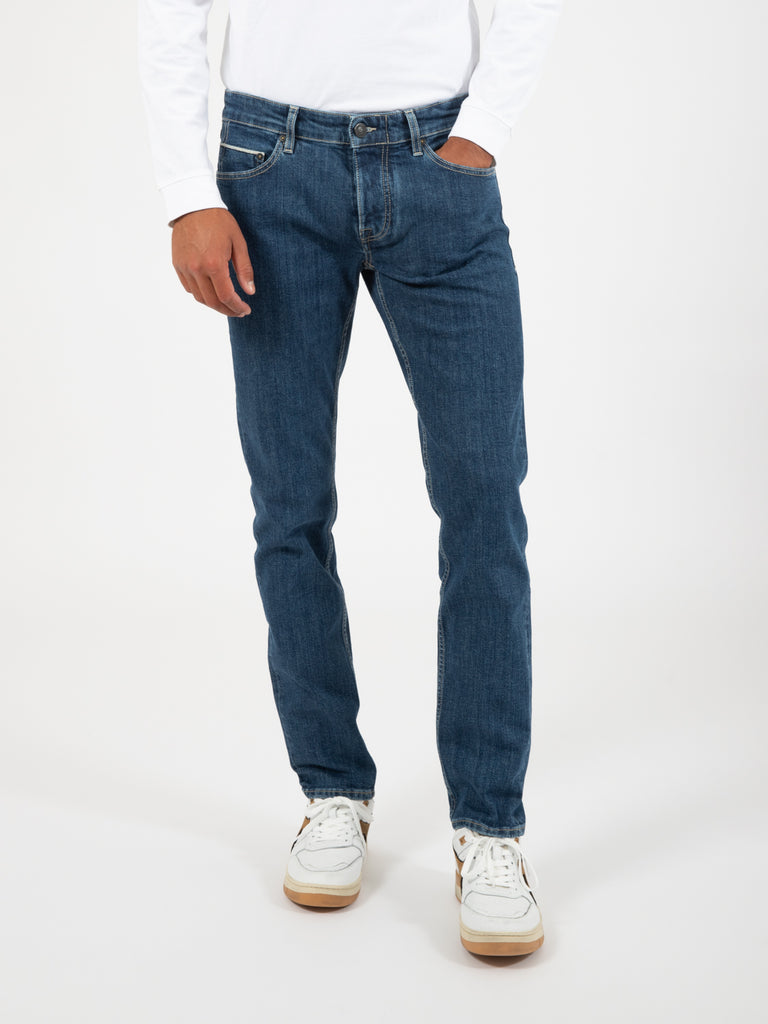 CARE LABEL - Jeans Bodies skinny blu medio