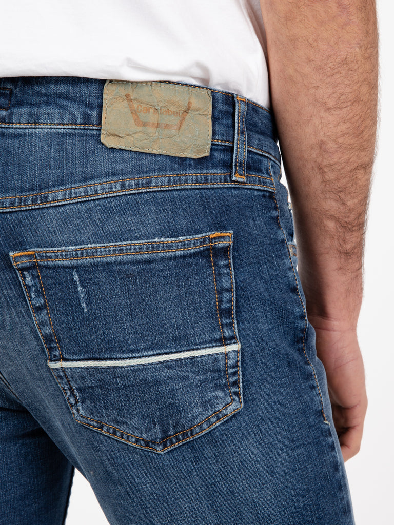 CARE LABEL - Jeans Bodies slim dark denim