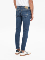 CARE LABEL - Jeans Slack mid denim blu