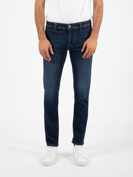 Jeans Slack tasca america blu scuro