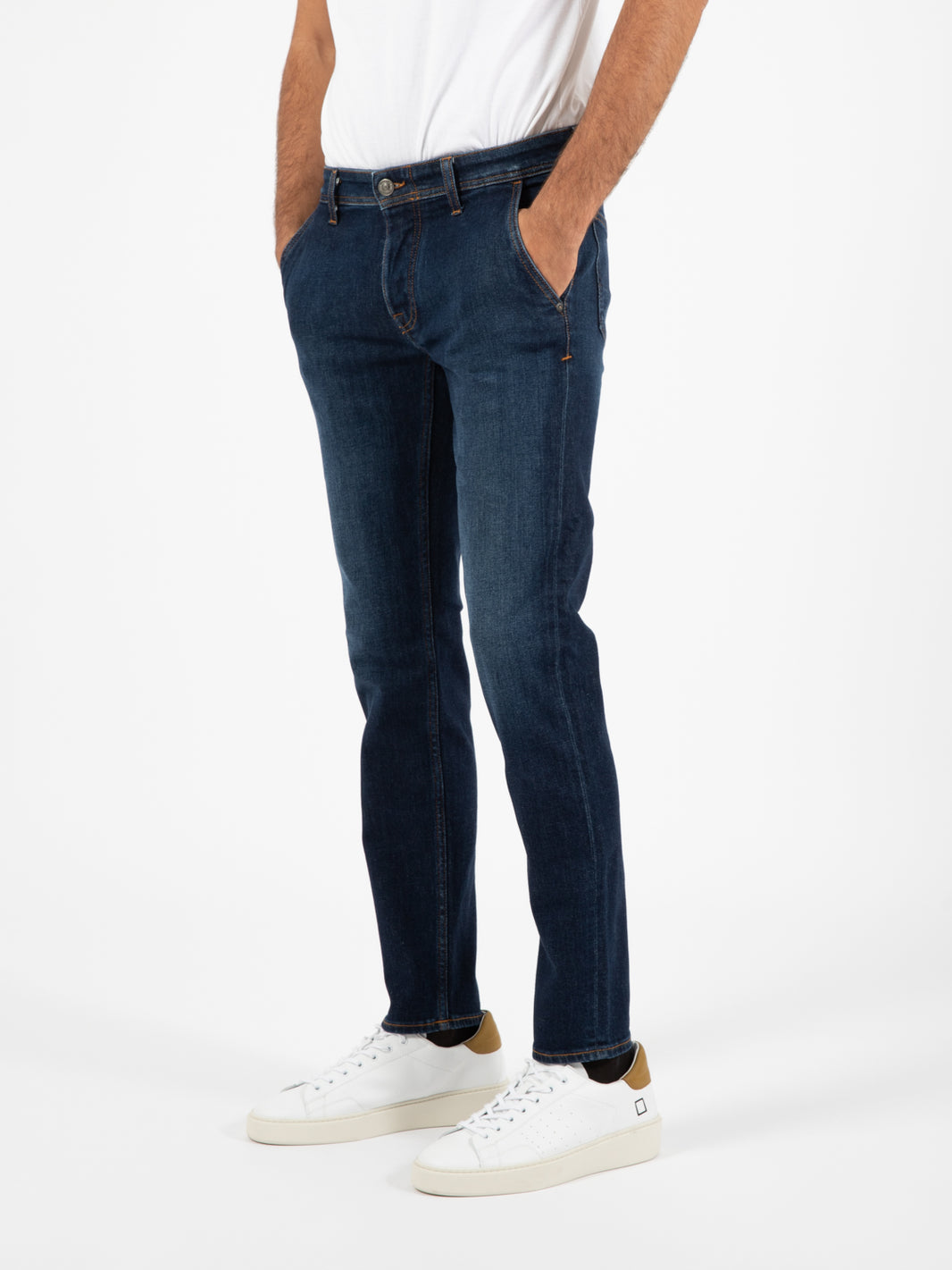 Jeans Slack tasca america blu scuro