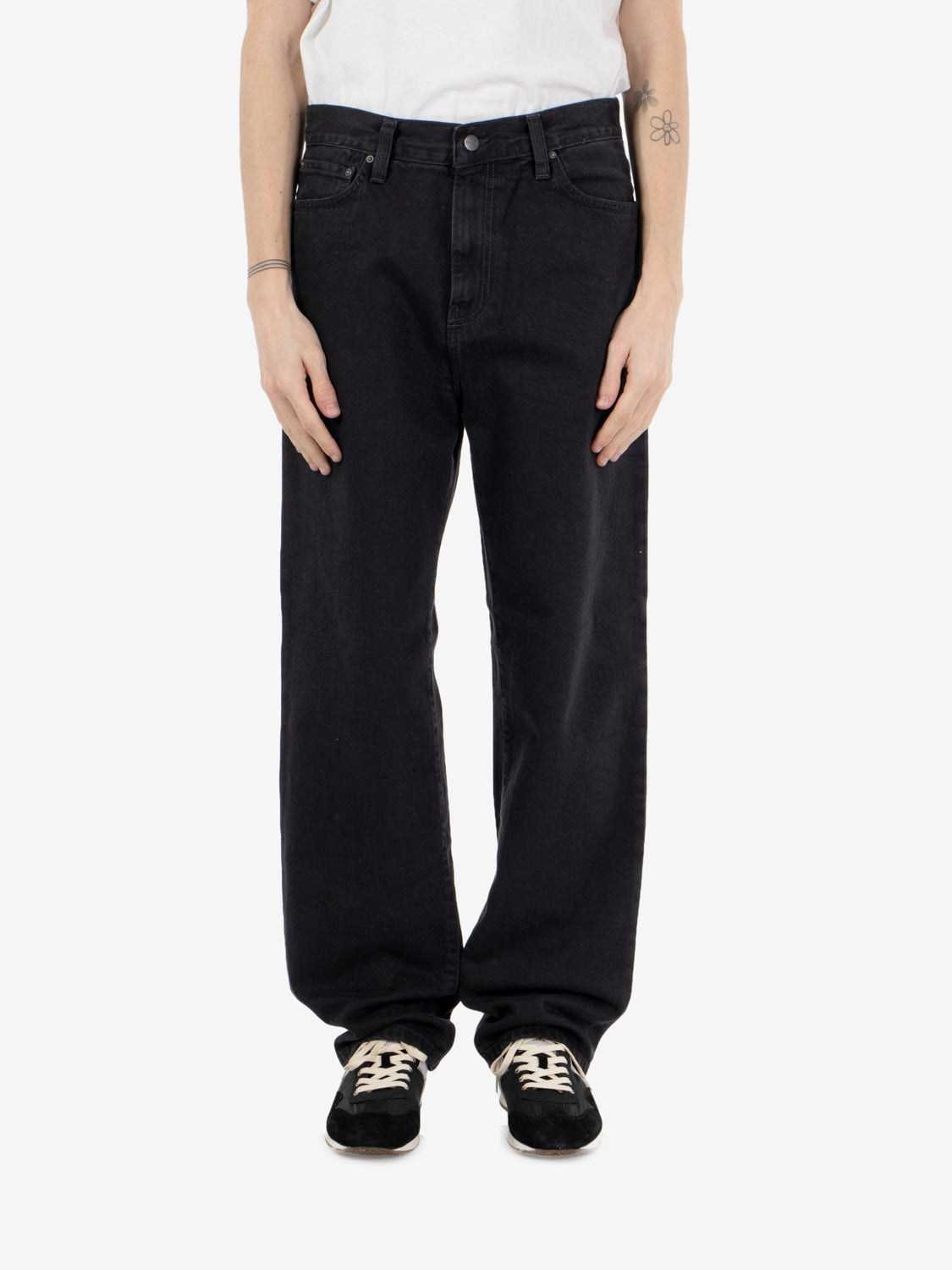 Aaron Pant black stone washed