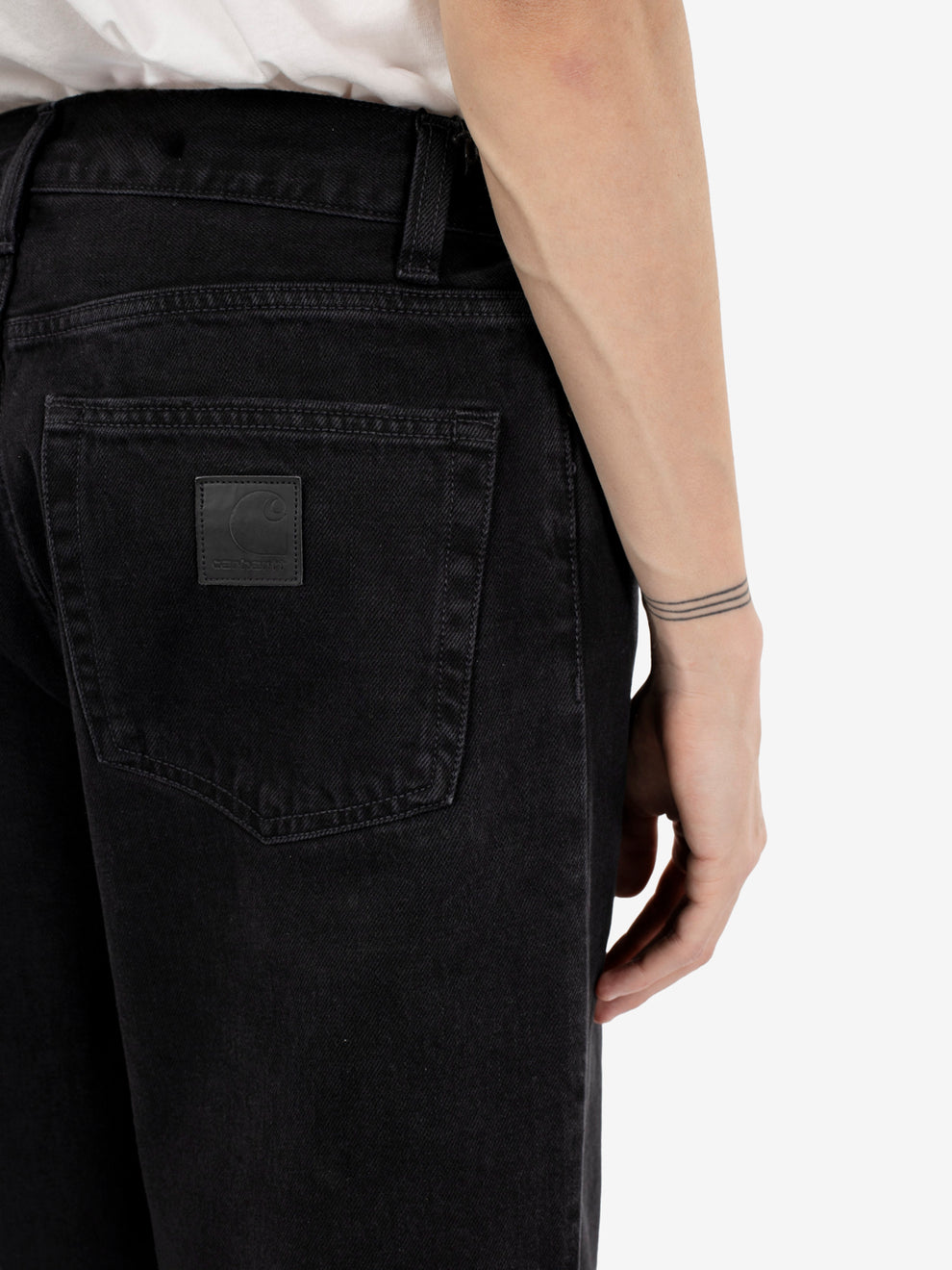 Aaron Pant black stone washed