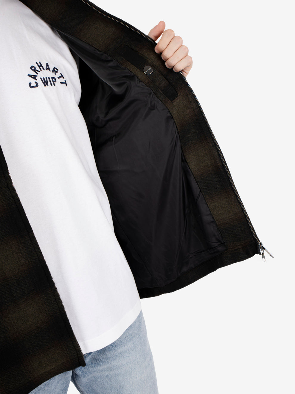 Alton jacket check cypress