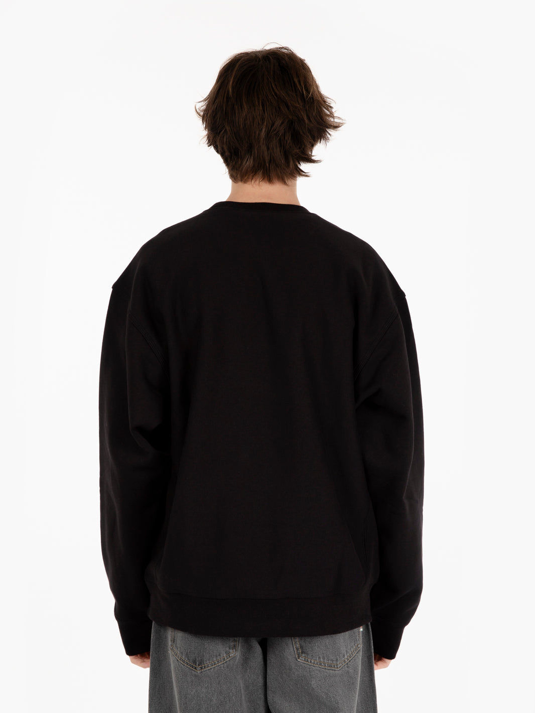 American script sweat black 