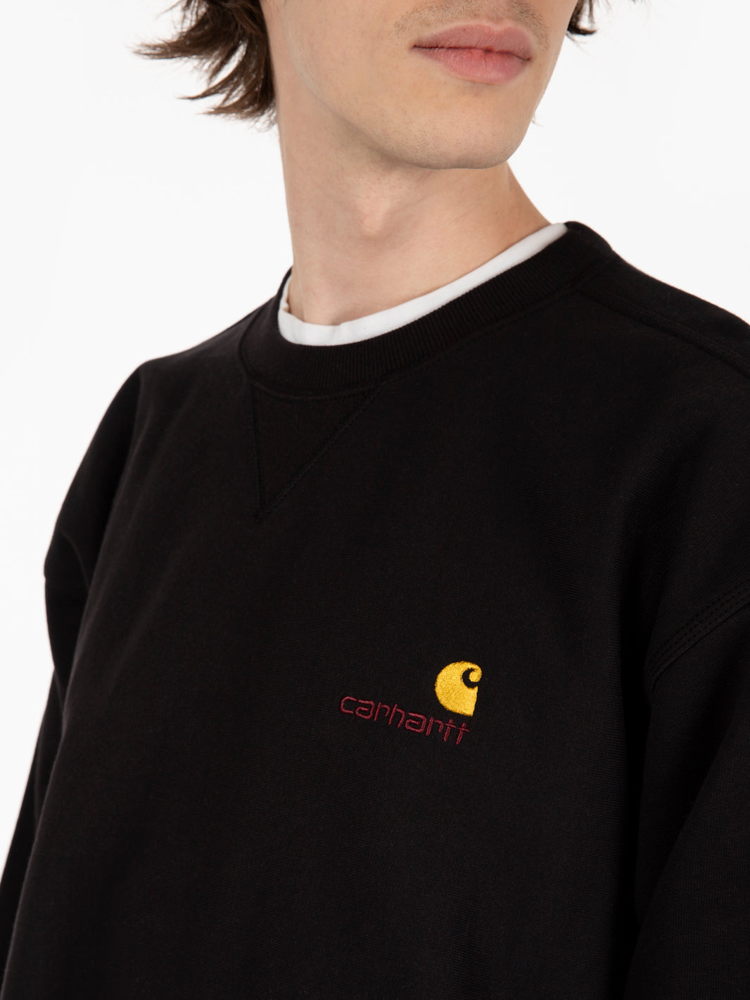 American script sweat black 