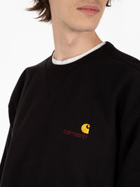 American script sweat black 
