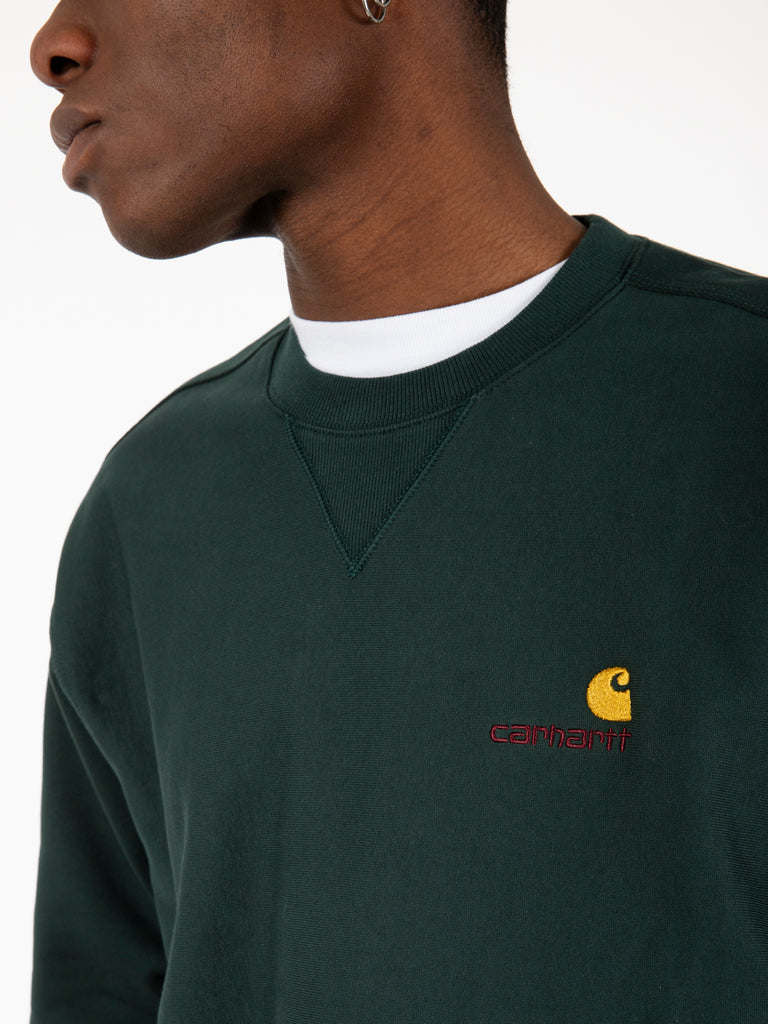 Carhartt WIP - American Script Sweat conifer