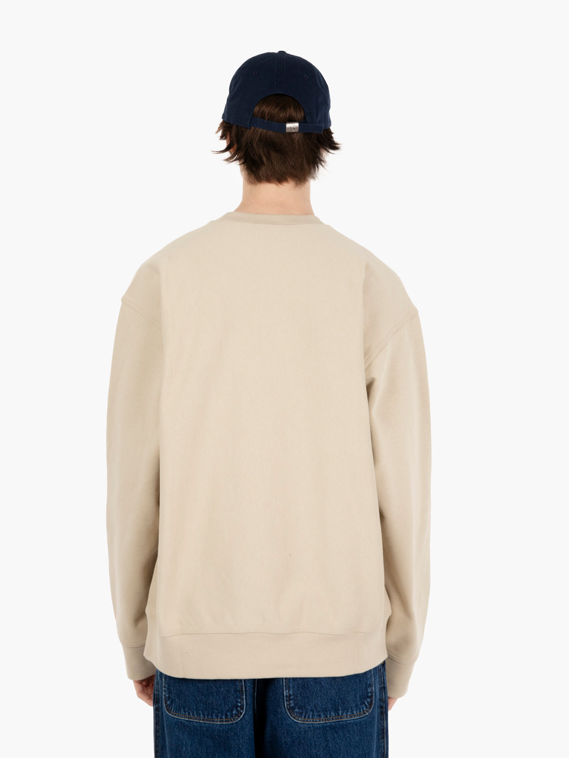 Half Zip American Script sweat fleur de sel