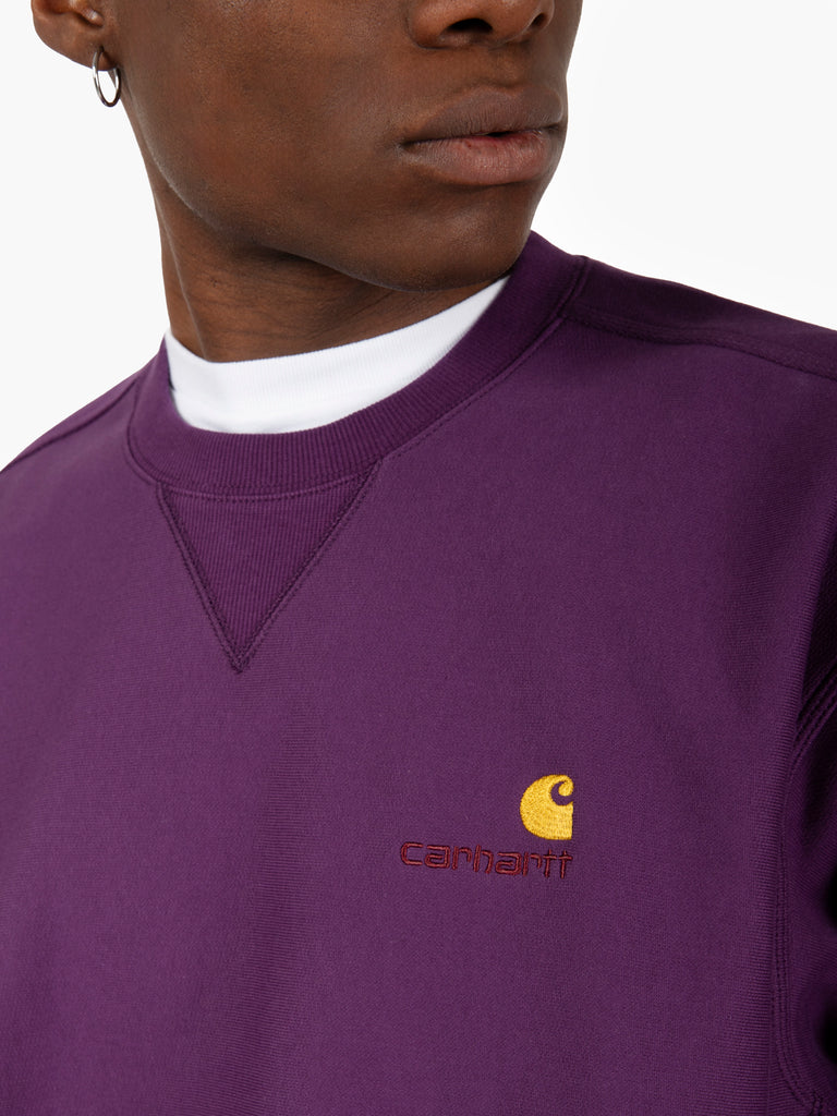 Carhartt WIP - American Script Sweat huckleberry