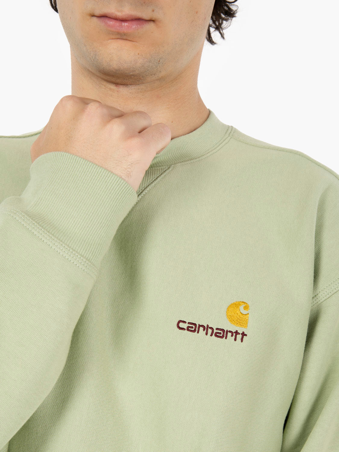 American Script sweat pale olive 
