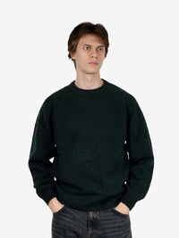 Anglistic sweater speckled dark scarab