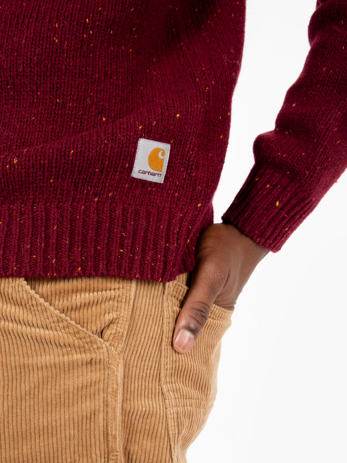 Anglistic sweater speckled malbec