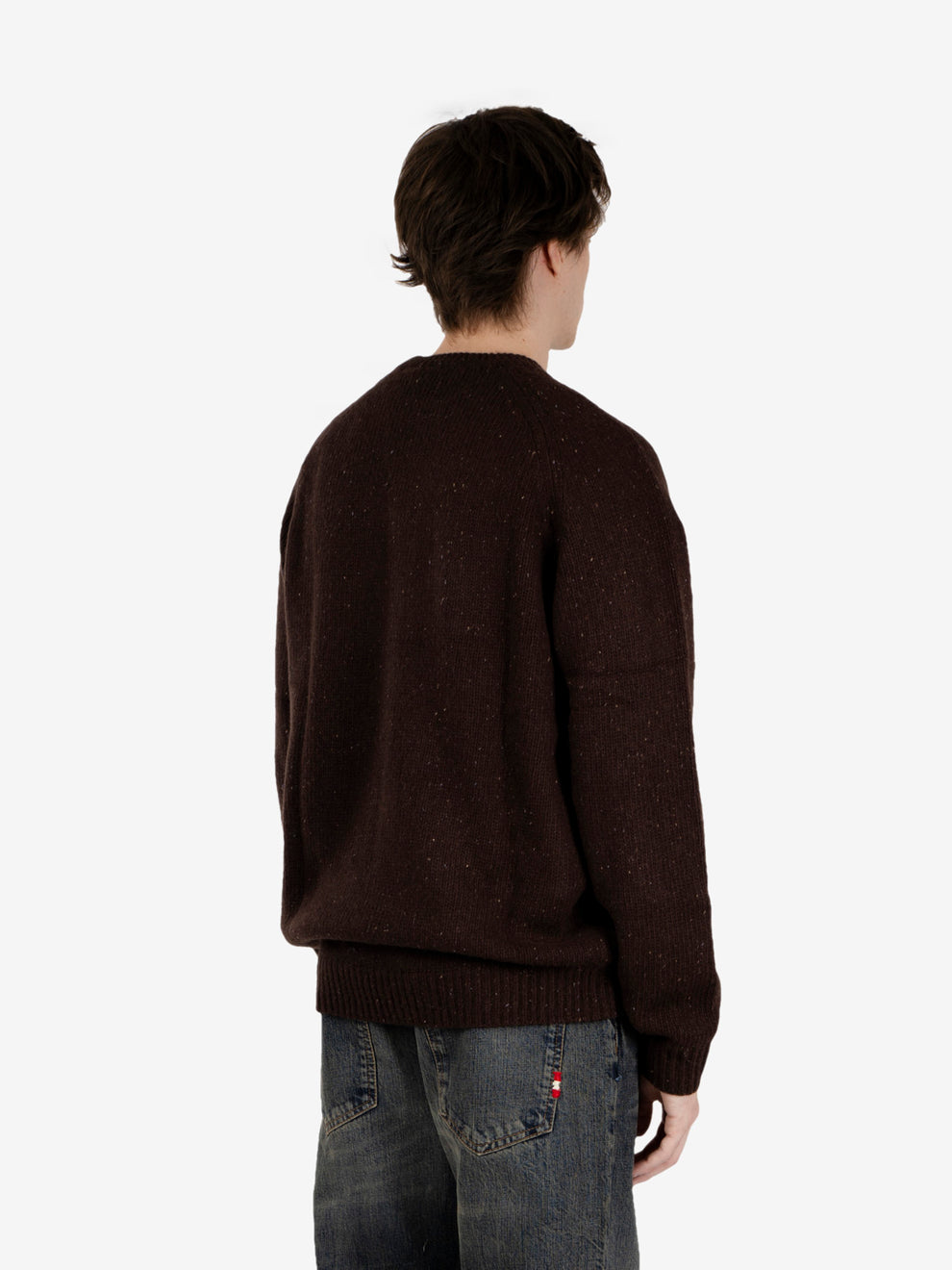 Anglistic sweater speckled tobacco