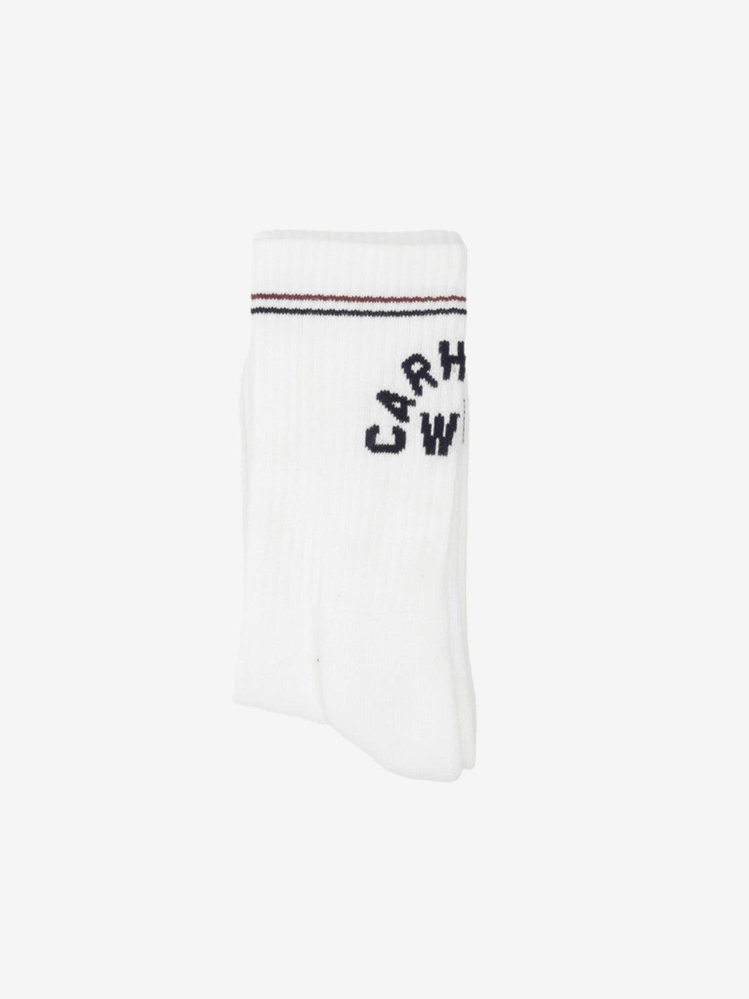 Arch script socks white / dark navy