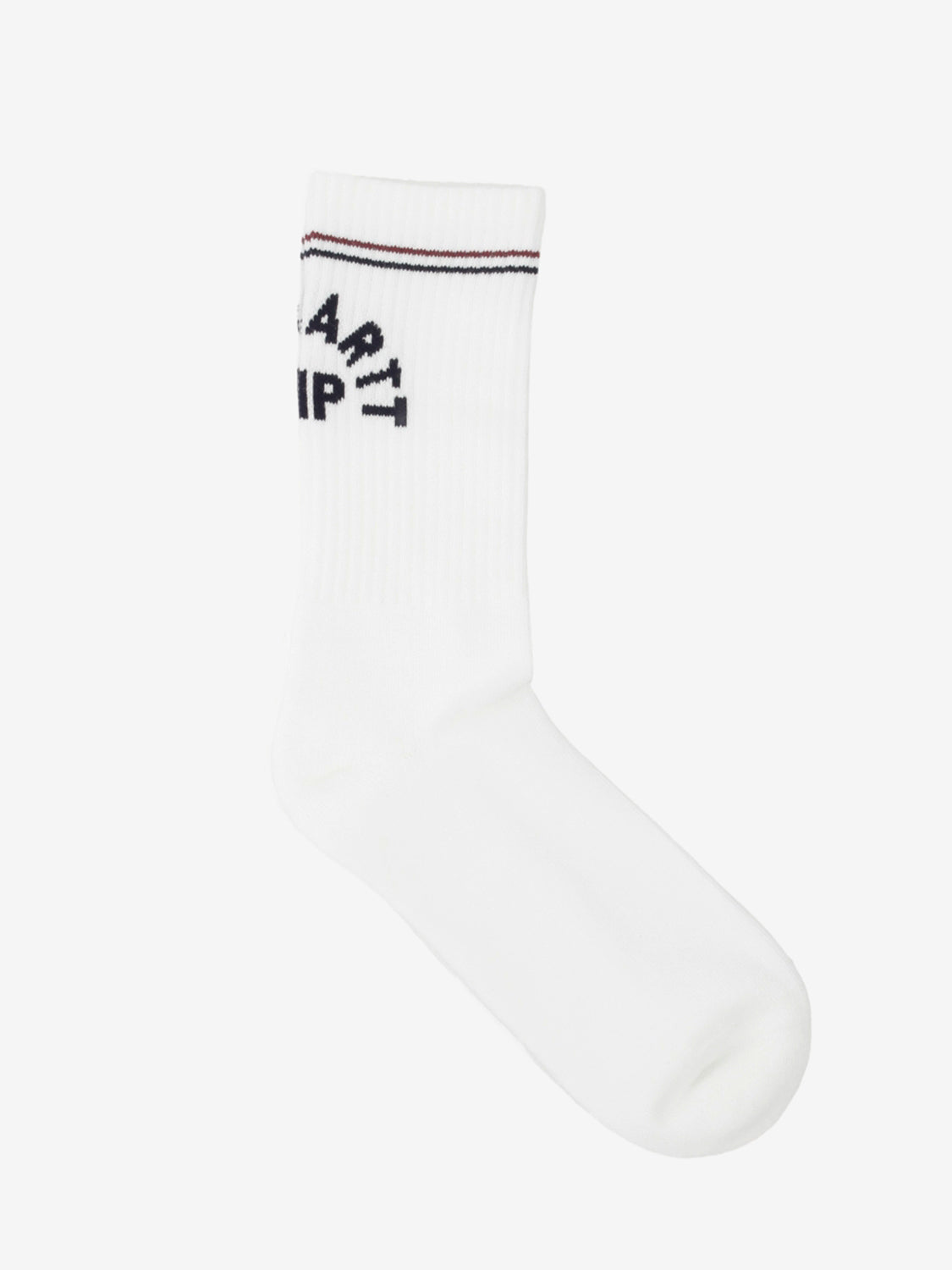 Arch script socks white / dark navy