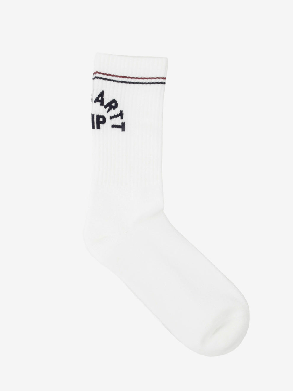 Arch script socks white / dark navy