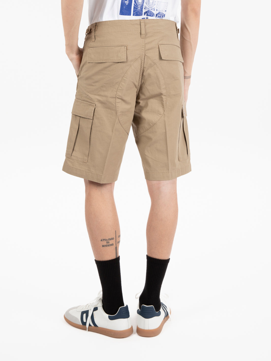 Aviation Shorts leather rinsed 