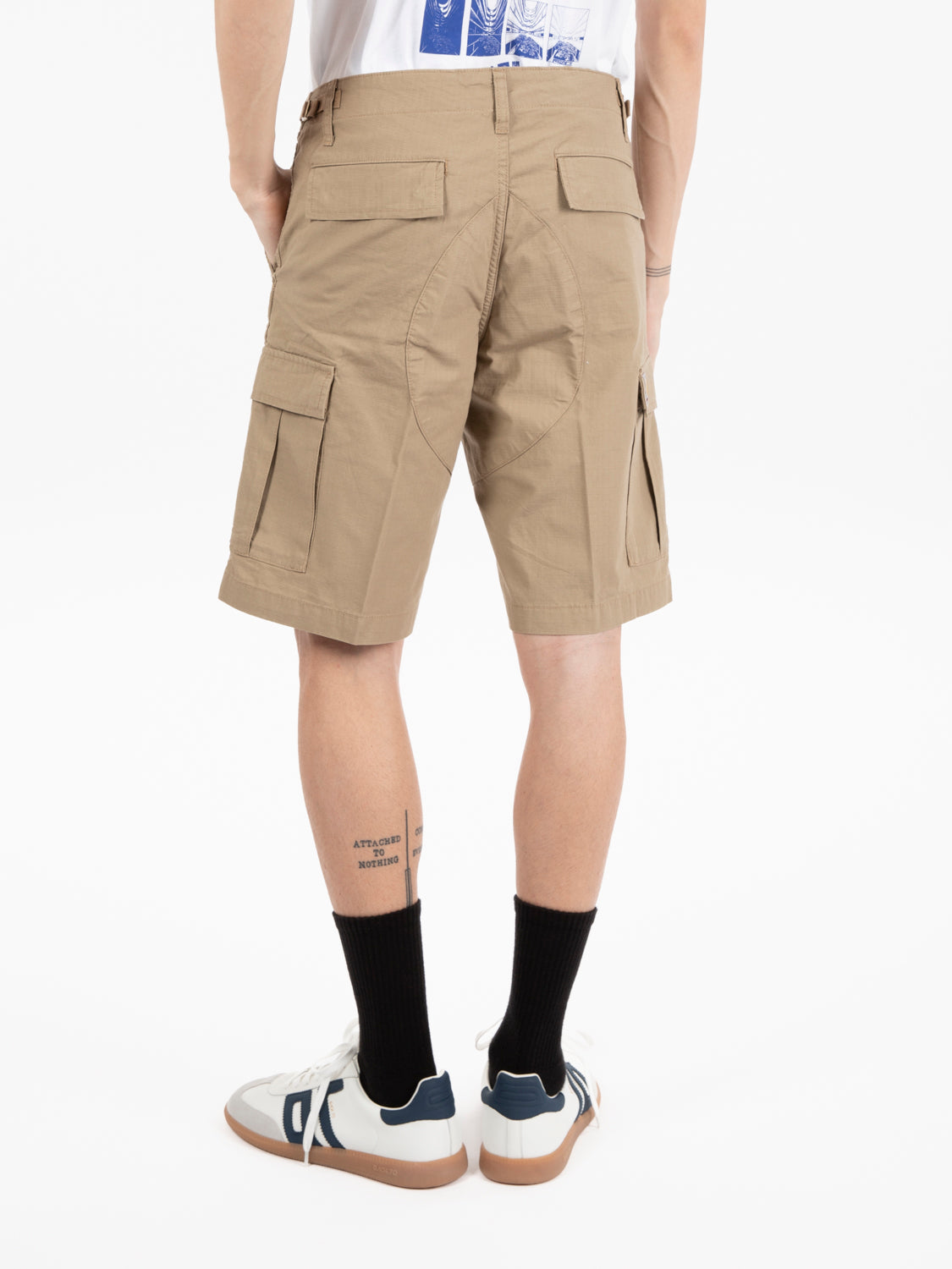 Aviation Shorts leather rinsed 