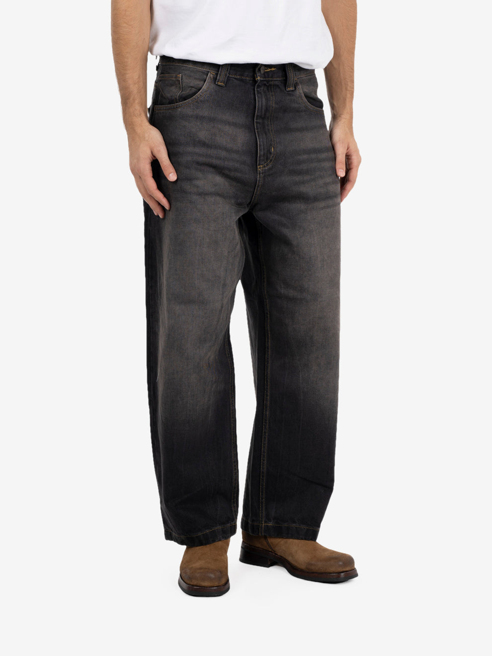 BRANDON PANT BLACK TOBACCO USED WASH I035893.890R.03