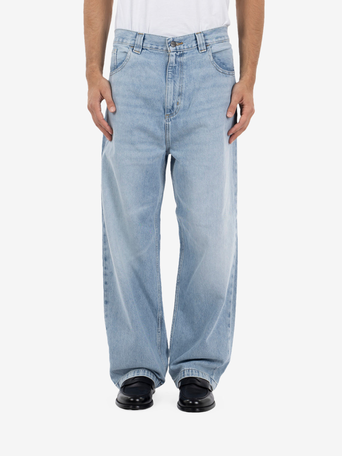 Brandon pant Blue - Heavy worn bleached