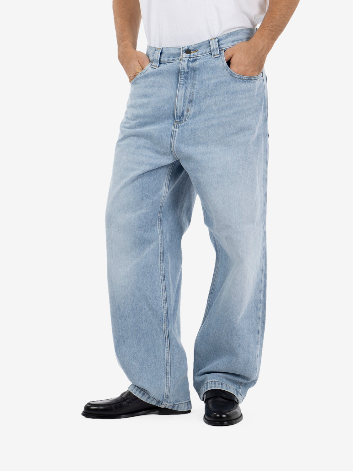 Brandon pant Blue - Heavy worn bleached