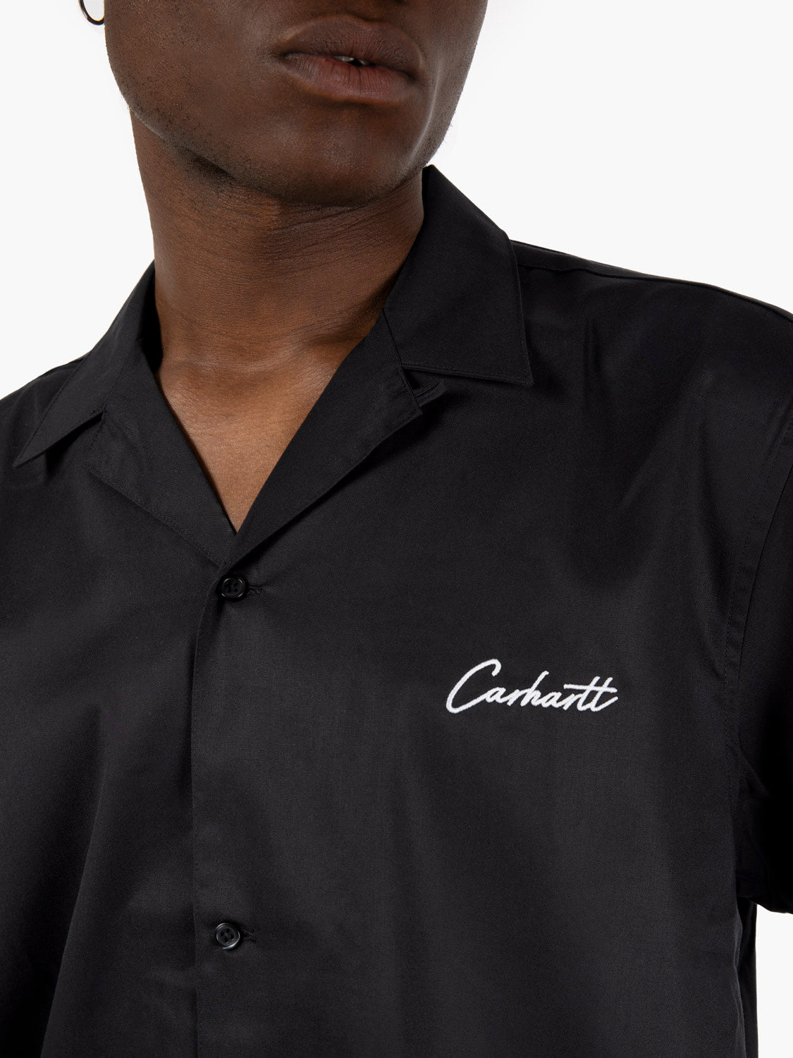 Camicia Delray SS black / white