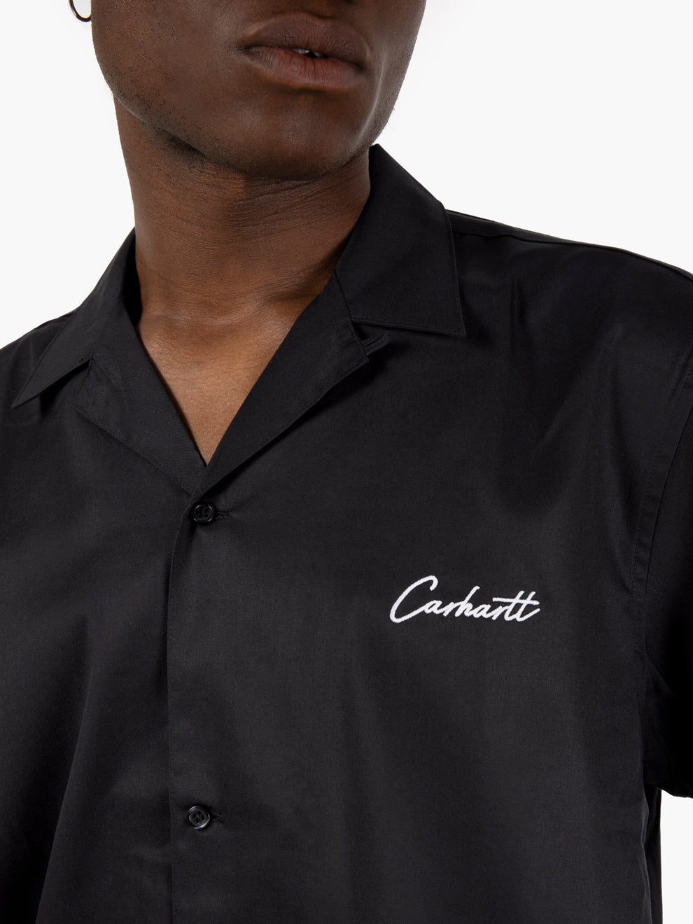 Camicia Delray SS black / white