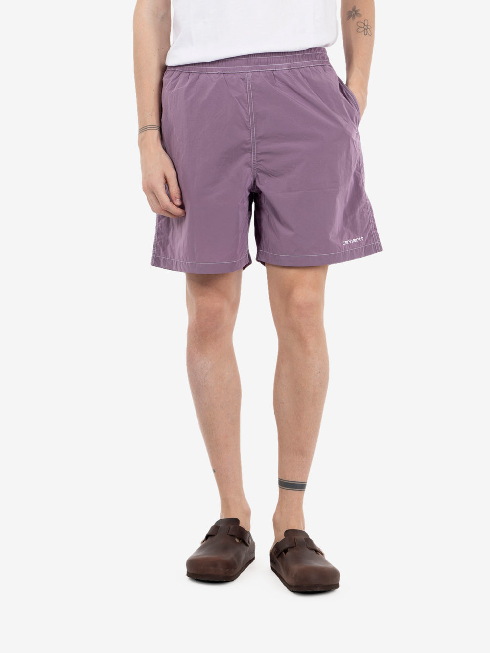 Canby Swim Trunks gentle purple / white