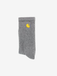 Chase socks dark gray heather / gold 
