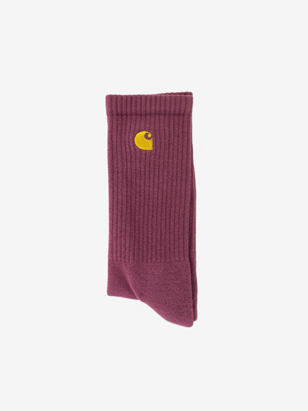 Chase socks dusty fuchsia / gold