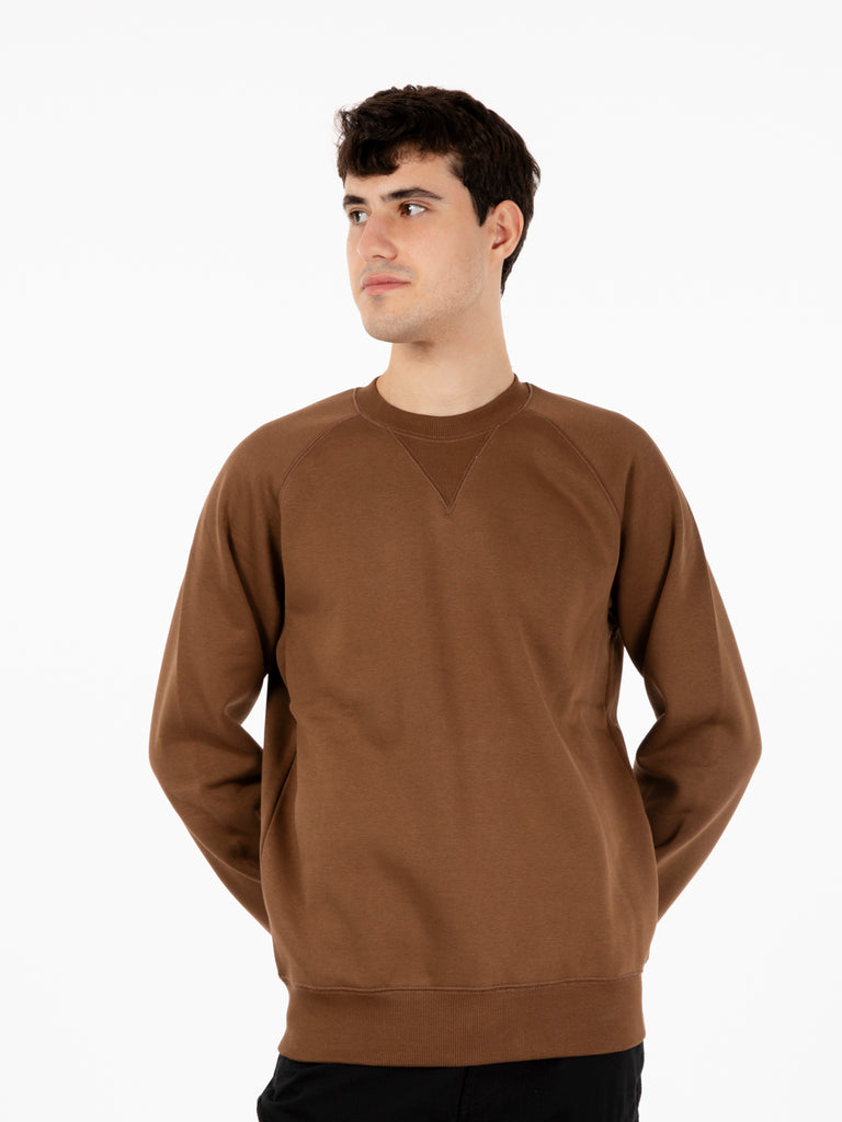 Carhartt WIP - Chase sweat chocolate / gold