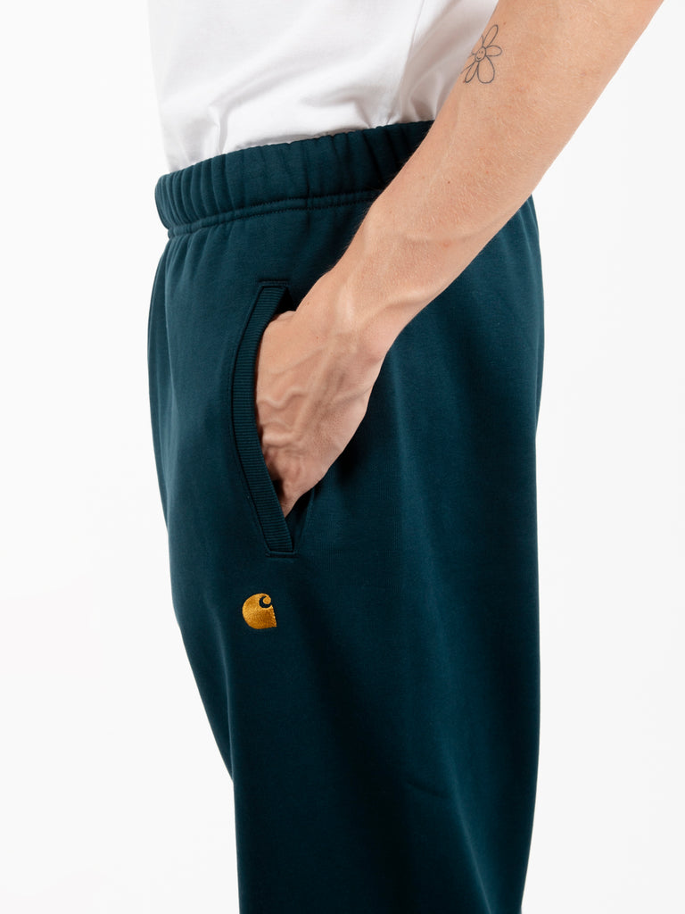 Carhartt WIP - Chase sweatpant duck blue / gold