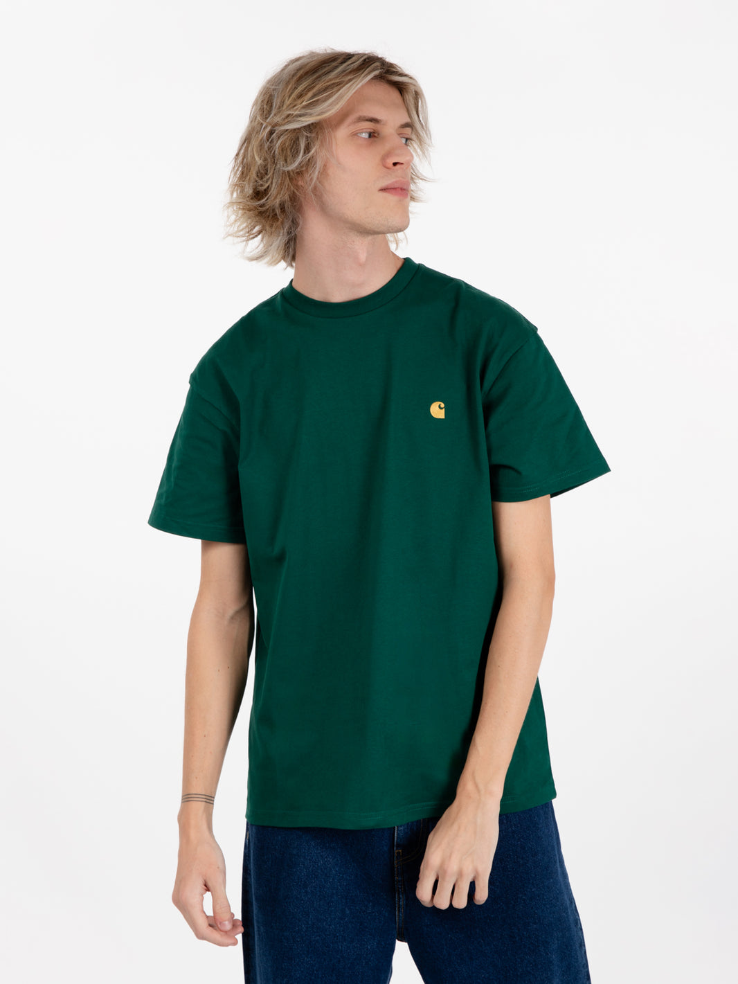 Chase t-shirt chervil / gold