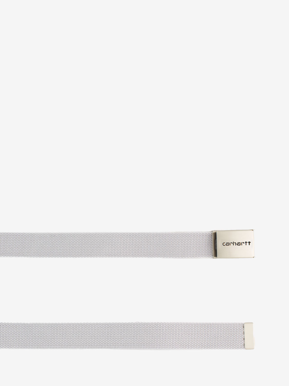 Clip belt chrome silver