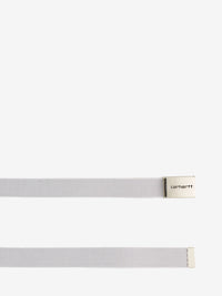 Clip belt chrome silver