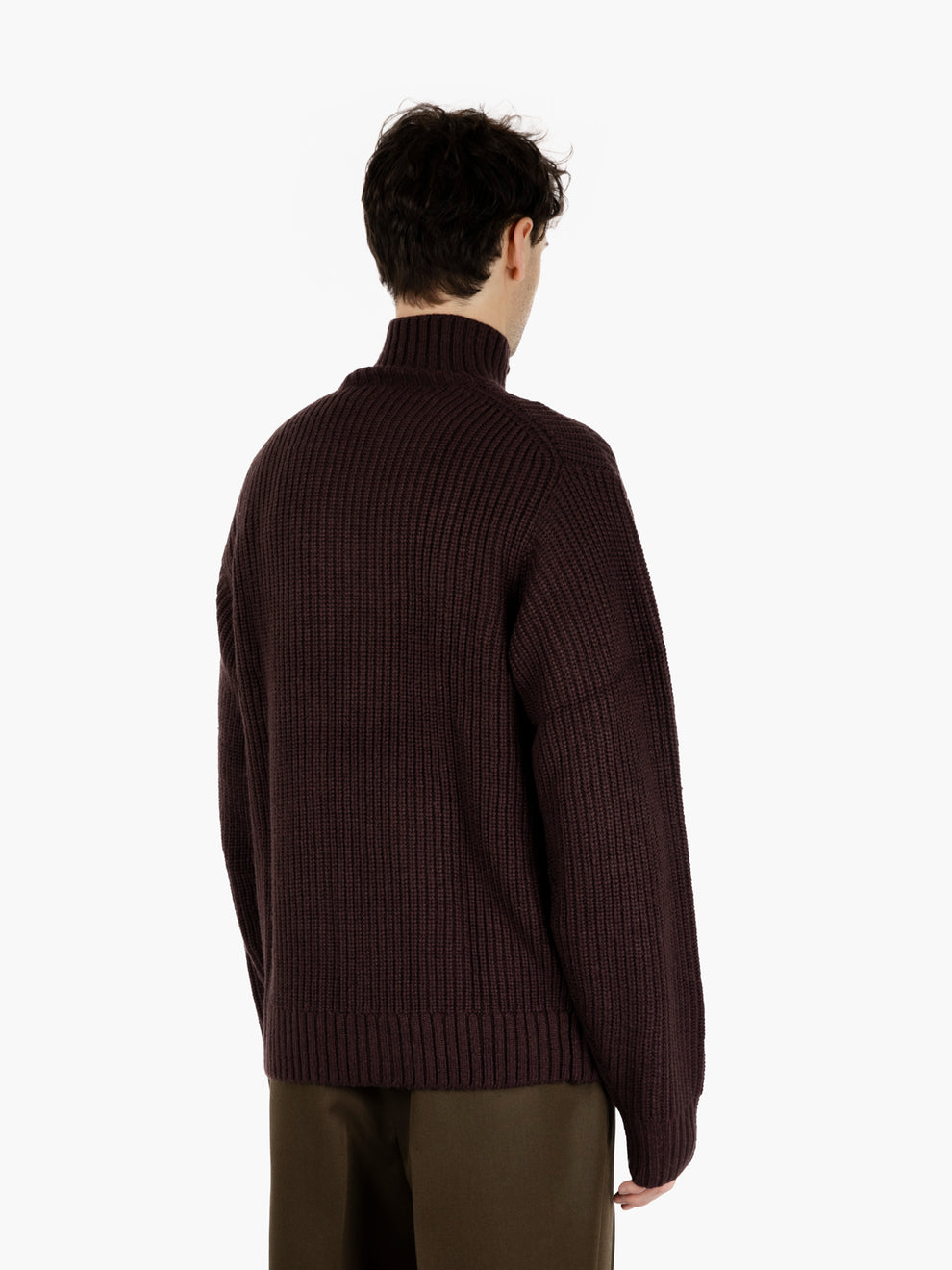 Detroit half zip sweater palisander 