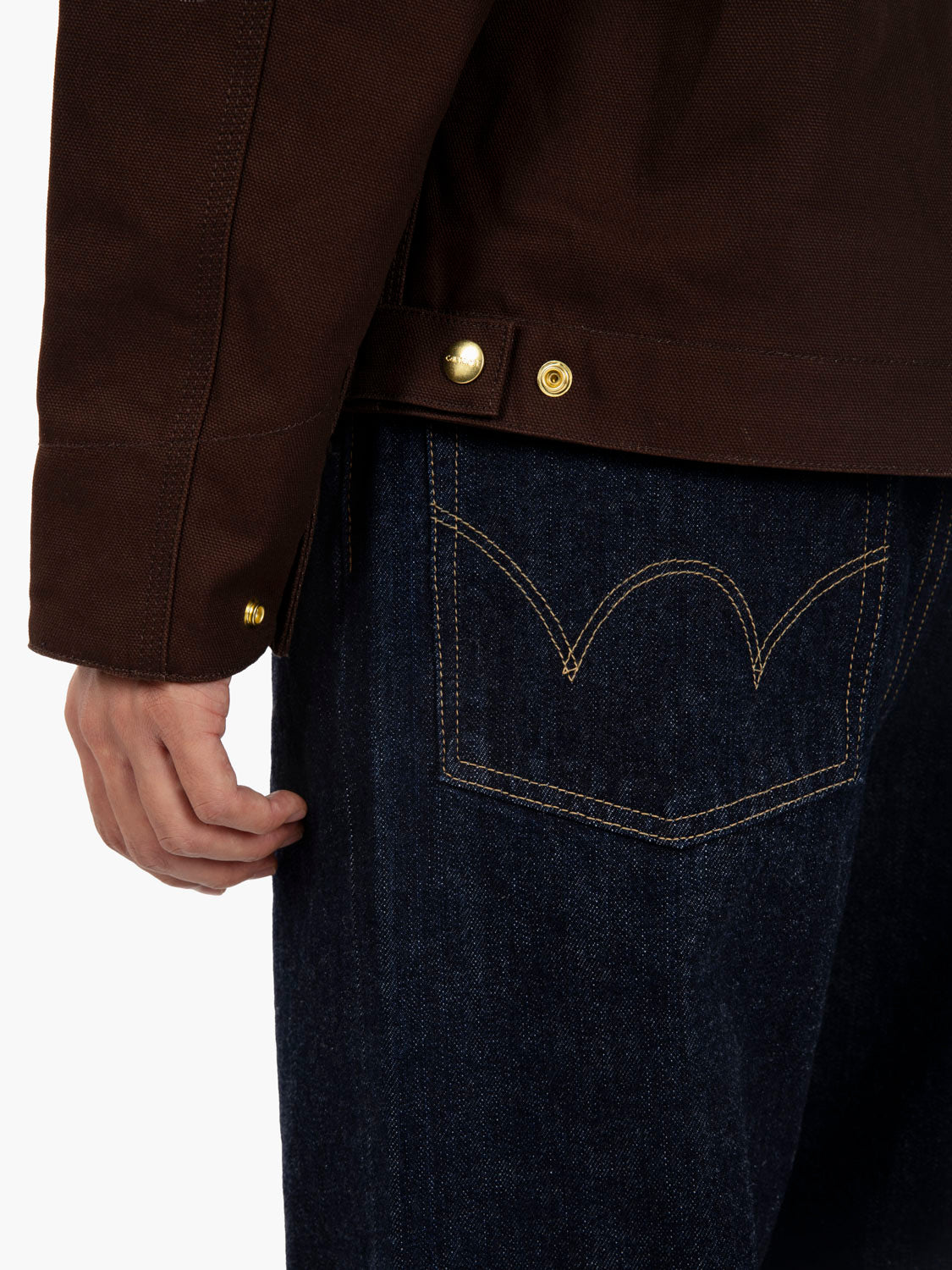 Detroit jacket black / tobacco
