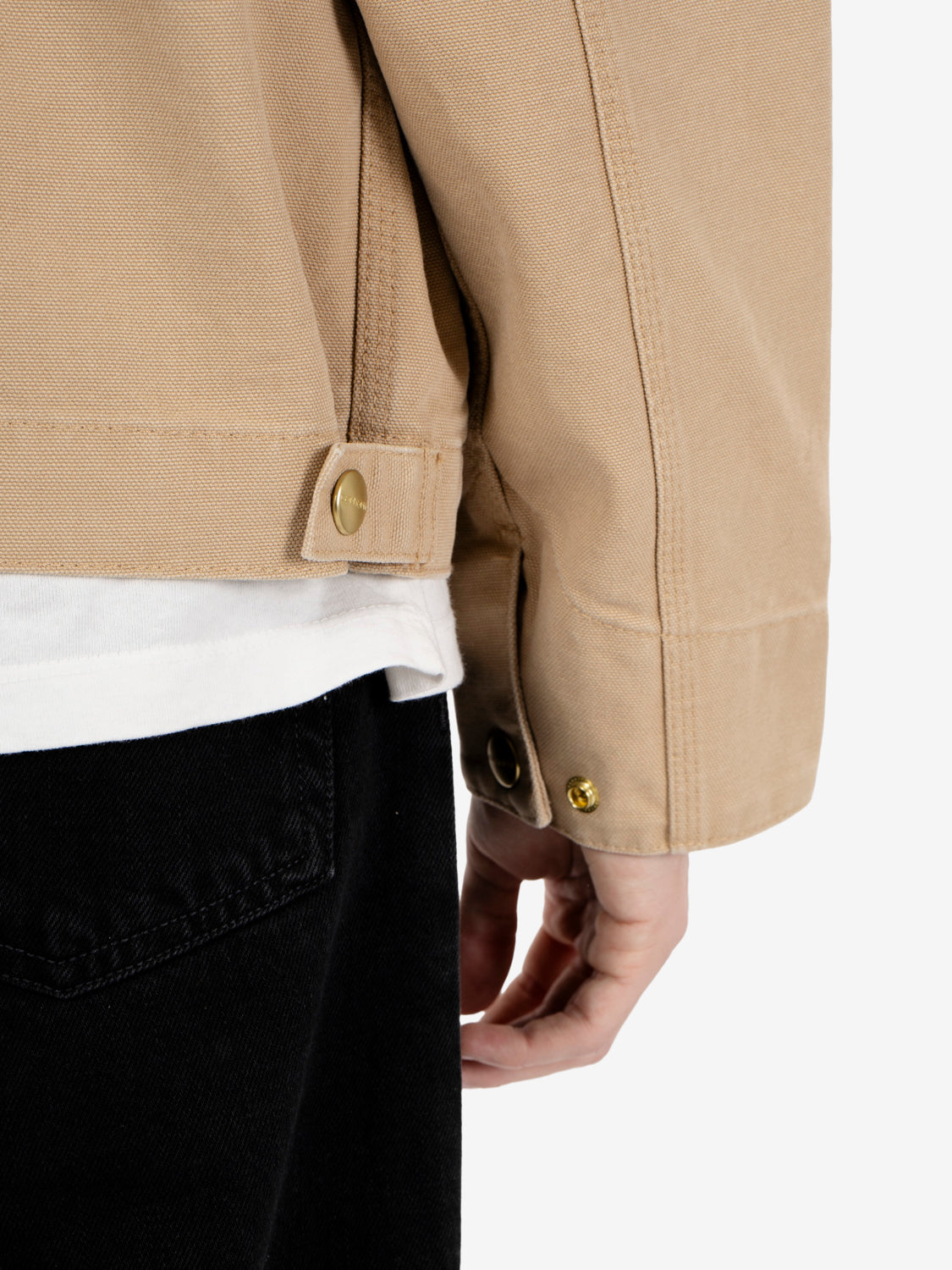 Detroit Jacket Dusty H brown stone canvas