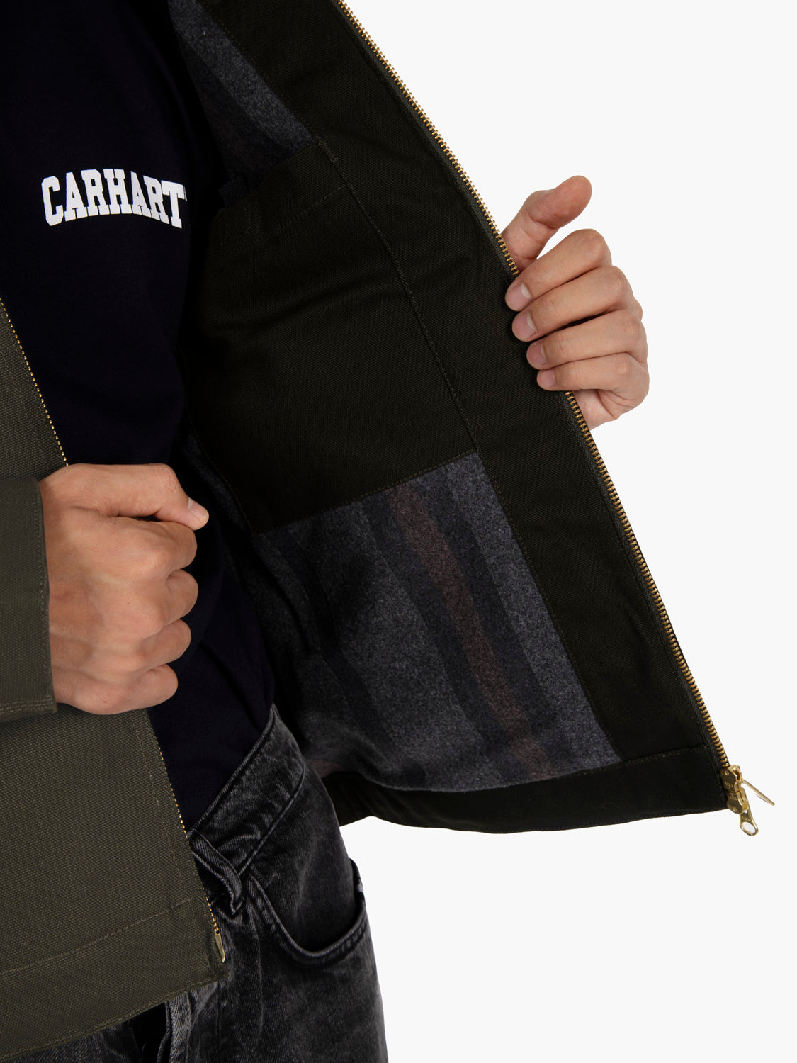 Detroit jacket olive / black
