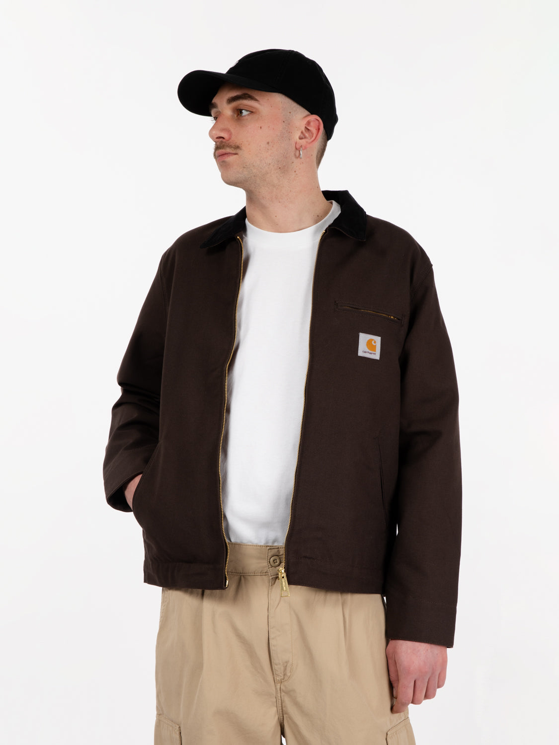 Detroit jacket tobacco / black 
