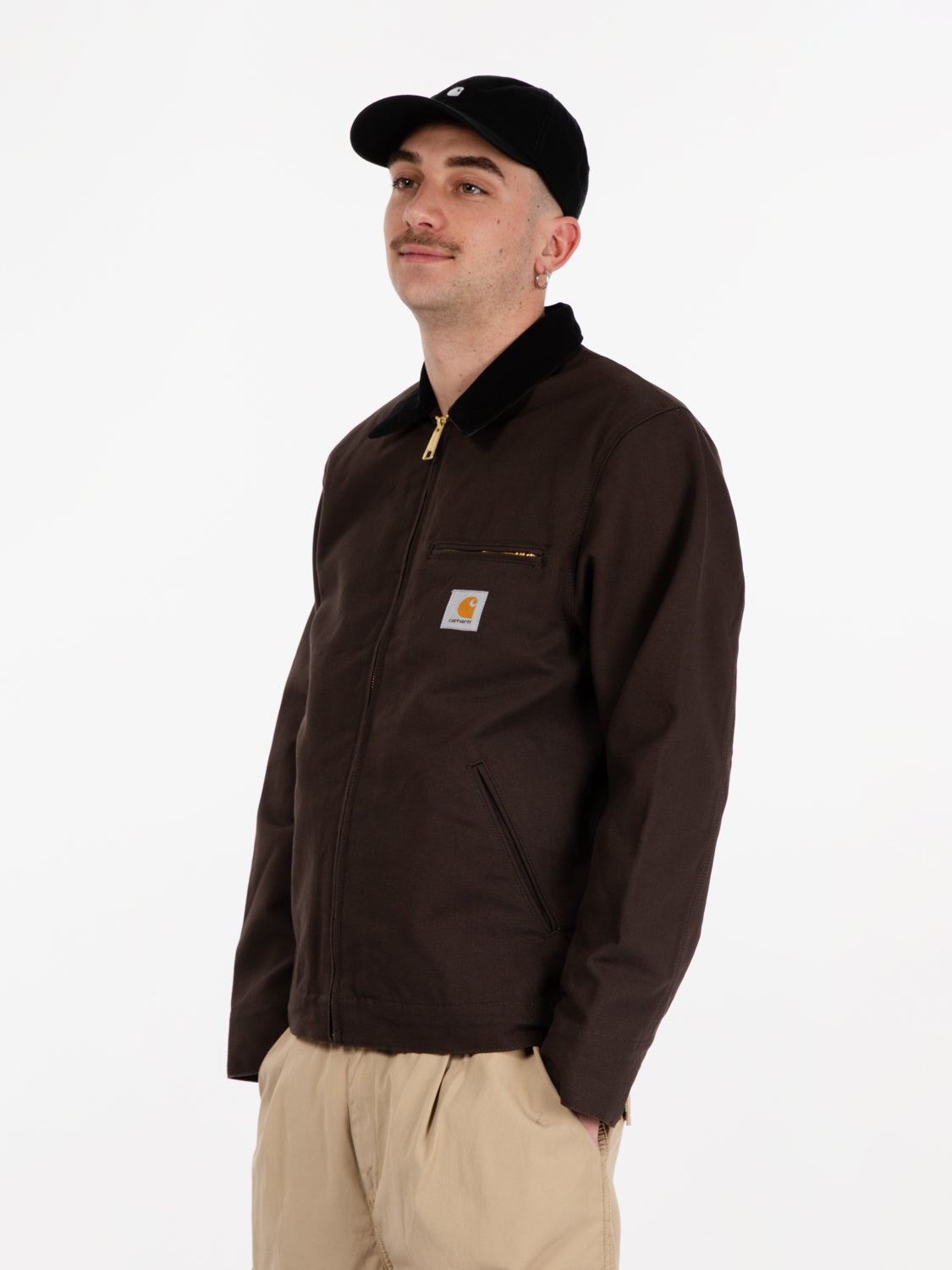 Detroit jacket tobacco / black 