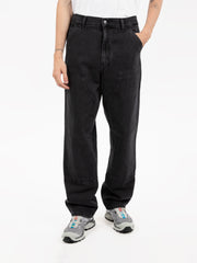 Carhartt WIP - Double knee pant black stone washed