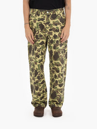 Duck Single Knee Pant camo duck / green stone washed
