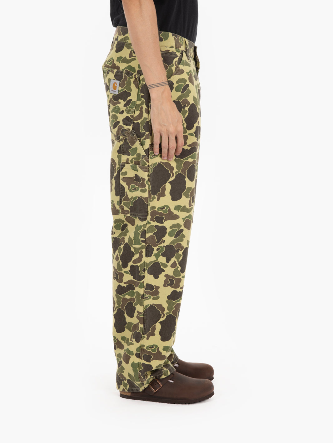 Duck Single Knee Pant camo duck / green stone washed