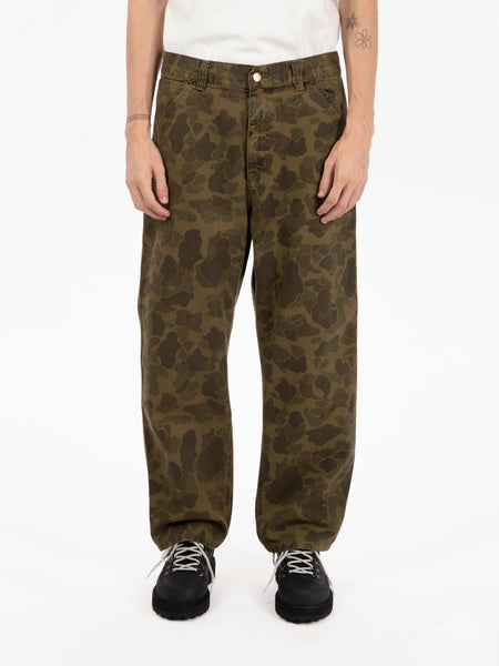 Duck single knee pant camo duck green