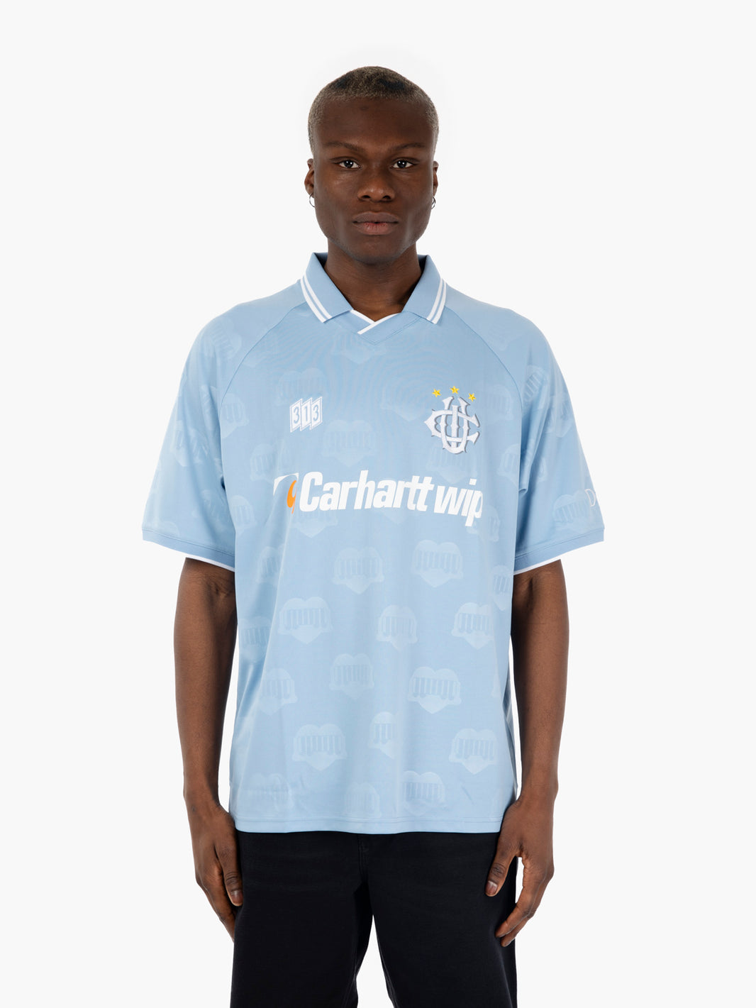 Hartt's Football t-shirt SS jacquard / bluebird 