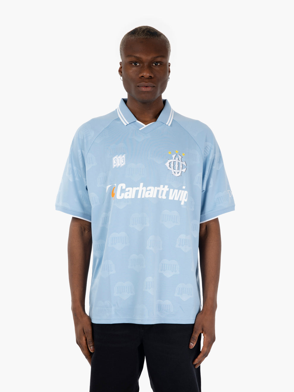 Hartt's Football t-shirt SS jacquard / bluebird 