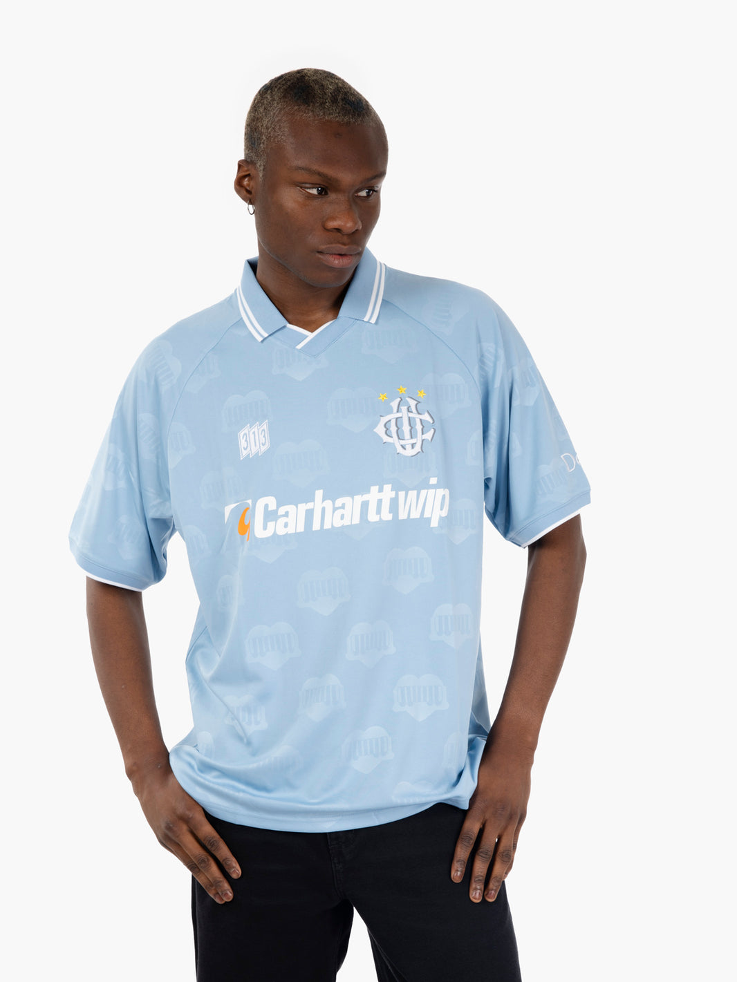 Hartt's Football t-shirt SS jacquard / bluebird 